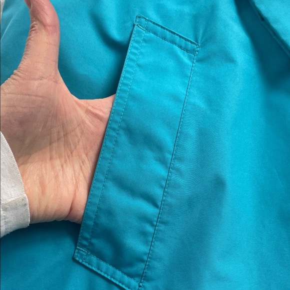 Weather Tamer Teal Button-Up Jacket - Picture 4 of 12